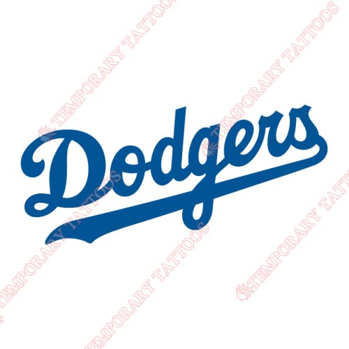 Los Angeles Dodgers Customize Temporary Tattoos Stickers NO.1670